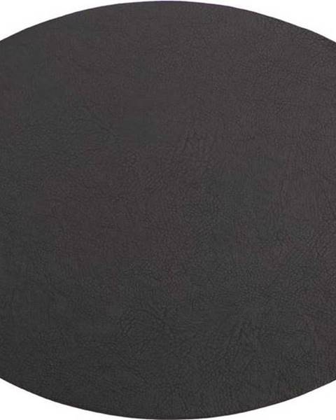ZicZac Černé prostírání z imitace kůže ZicZac Troja, 33 x 45 cm