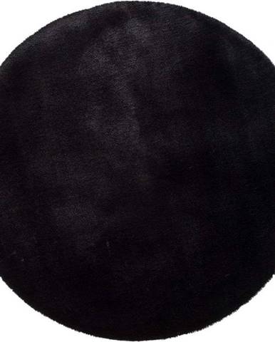 Černý koberec Universal Fox Liso, Ø 120 cm