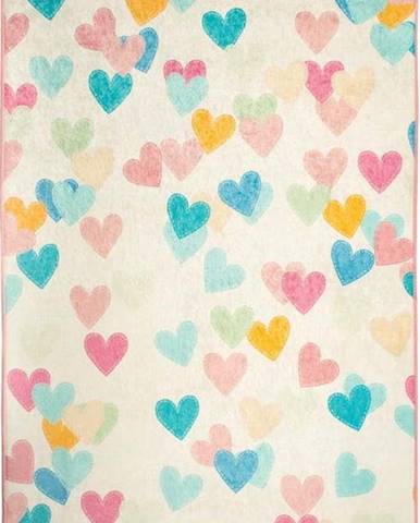 Dětský koberec Hearts, 140 x 190 cm
