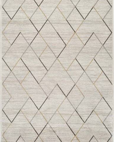 Krémový koberec z viskózy Universal Belga, 100 x 140 cm