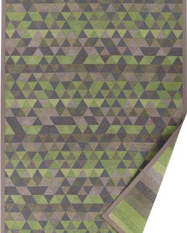 Zelený vzorovaný oboustranný koberec Narma Luke, 70 x 140 cm