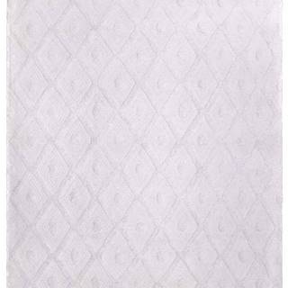 Bílý ručně vyrobený koberec Nattiot Orlando, 120 x 170 cm