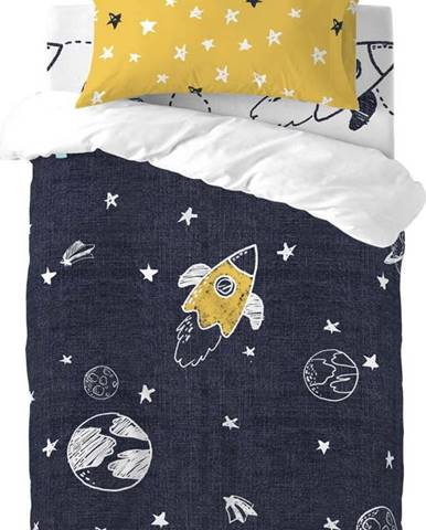 Dětské bavlněné povlečení na jednolůžko Mr. Fox Starspace, 115 x 145 cm