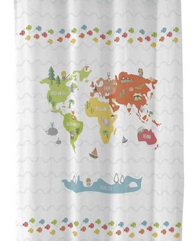 Dětský závěs Happynois World Map, 180 x 135 cm