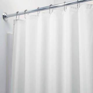 Bílý sprchový závěs iDesign, 200 x 180 cm