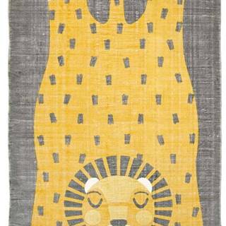 Dětský ručně potištěný koberec Nattiot Baba, 110 x 170 cm
