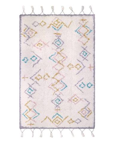 Pestrý bavlněný ručně vyrobený koberec Nattiot Milko, 100 x 160 cm