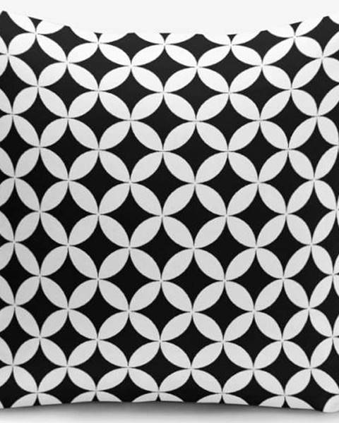 Minimalist Cushion Covers Černo-bílý povlak na polštář s příměsí bavlny Minimalist Cushion Covers Black White Geometric, 45 x 45 cm
