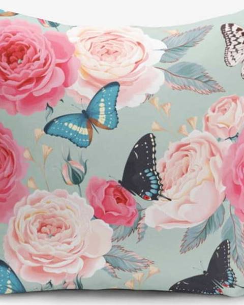 Povlak na polštář s příměsí bavlny Minimalist Cushion Covers Lekeli Butterflys, 45 x 45 cm
