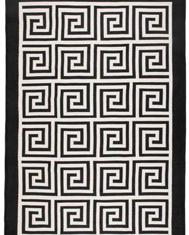 Béžovo-černý oboustranný koberec Framed, 120 x 180 cm