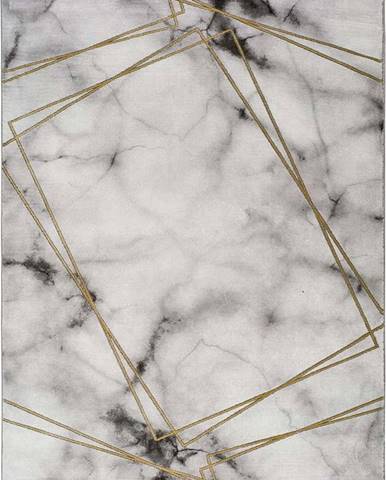 Šedo-bílý koberec Universal Artist Marble, 60 x 120 cm