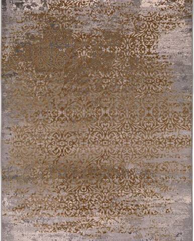 Šedo-zlatý koberec Universal Danna Gold, 140 x 200 cm