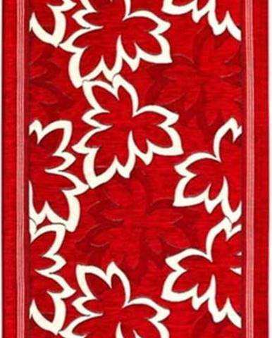 Červený běhoun Floorita Maple, 55 x 280 cm