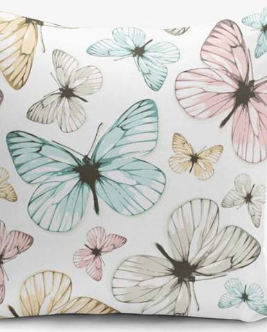 Povlak na polštář s příměsí bavlny Minimalist Cushion Covers Butterfly, 45 x 45 cm