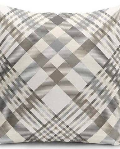 Šedo-béžový dekorativní povlak na polštář Minimalist Cushion Covers Flannel, 45 x 45 cm