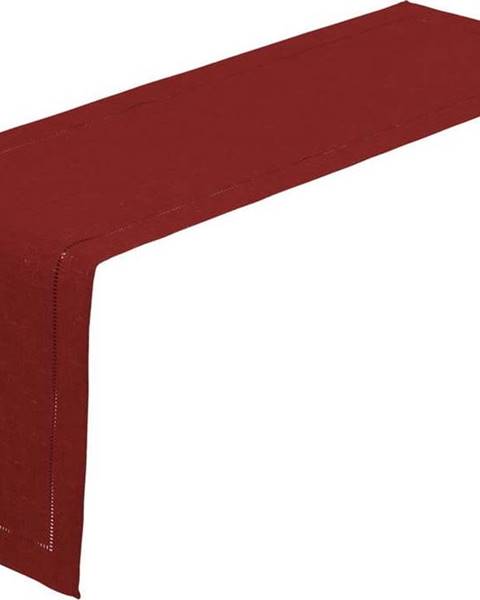 Unimasa Karmínově červený běhoun na stůl Casa Selección, 150 x 41 cm