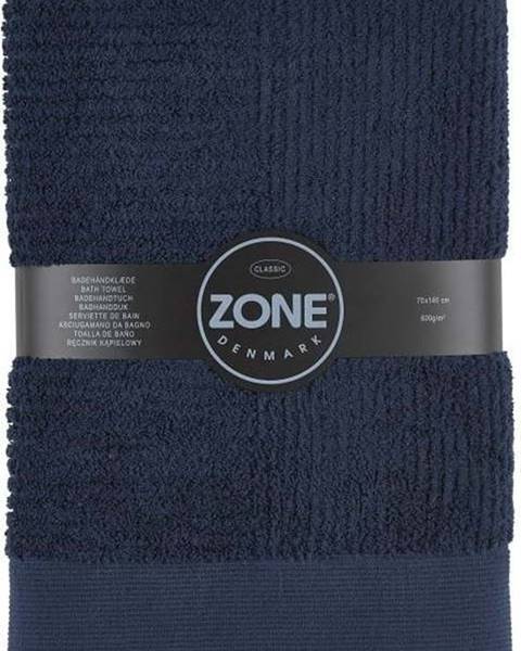 Zone Tmavě modrá osuška Zone Classic, 70 x 140 cm