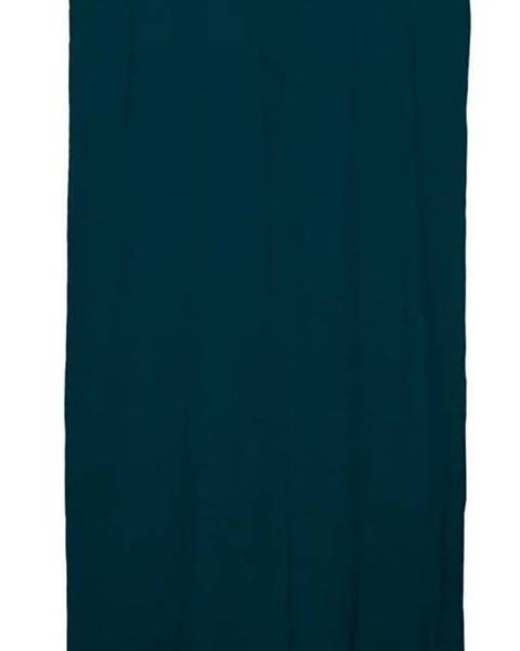 Tmavě tyrkysový závěs Linen Cuture Cortina Hogar Turquoise