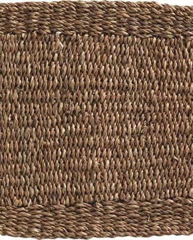 Hnědý koberec z mořských řas Geese Rustico Natura, 45 x 75 cm