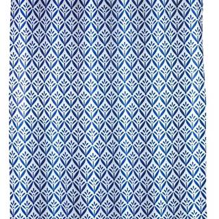 Modrý sprchový závěs Wenko Lorca, 180 x 200 cm