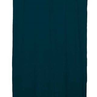 Tmavě tyrkysový závěs Linen Cuture Cortina Hogar Turquoise