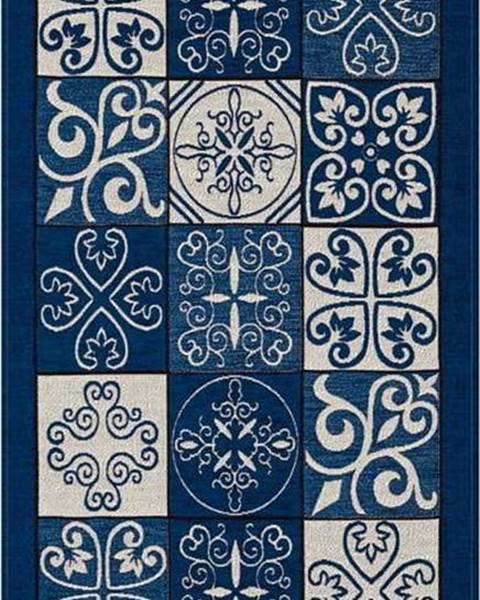 Floorita Modrý běhoun Floorita Maiolica, 55 x 115 cm
