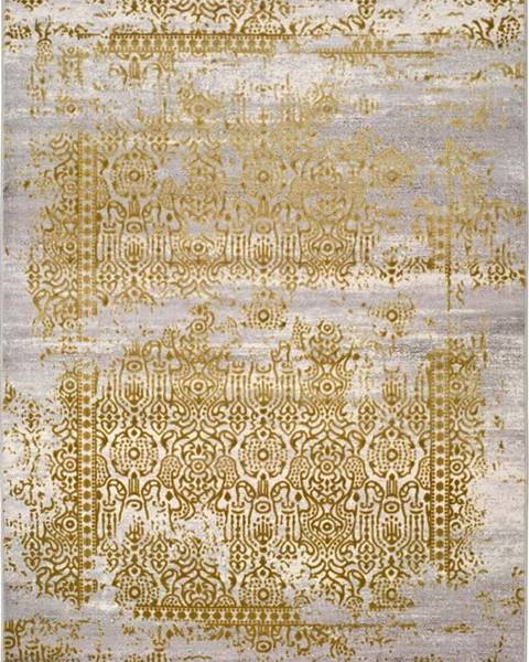 Universal Šedo-zlatý koberec Universal Arabela Gold, 140 x 200 cm