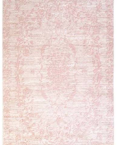 Růžový koberec Vitaus Hali Gobekli, 80 x 150 cm