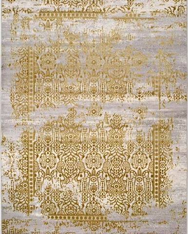 Šedo-zlatý koberec Universal Arabela Gold, 160 x 230 cm