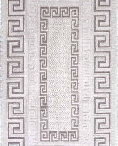 Šedobéžový bavlněný koberec Vitaus Versace, 80 x 200 cm