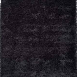 Antracitově černý koberec Universal Shanghai Liso, 140 x 200 cm