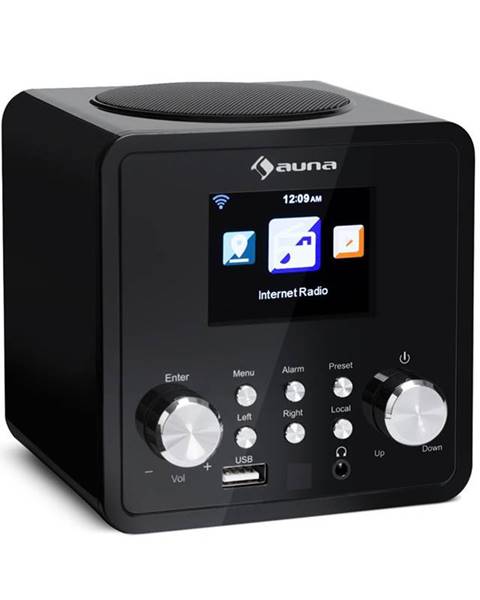 Auna Auna IR-120 internetové rádio, wi-fi DNLA UPNP APP-control, černá barva