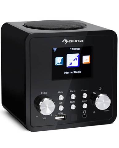Auna IR-120 internetové rádio, wi-fi DNLA UPNP APP-control, černá barva