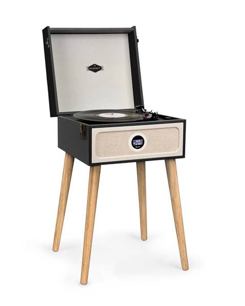Auna Auna Sarah Ann DAB gramofon, 3/45/78 rpm, DAB+/FM rádio, bluetooth, černý