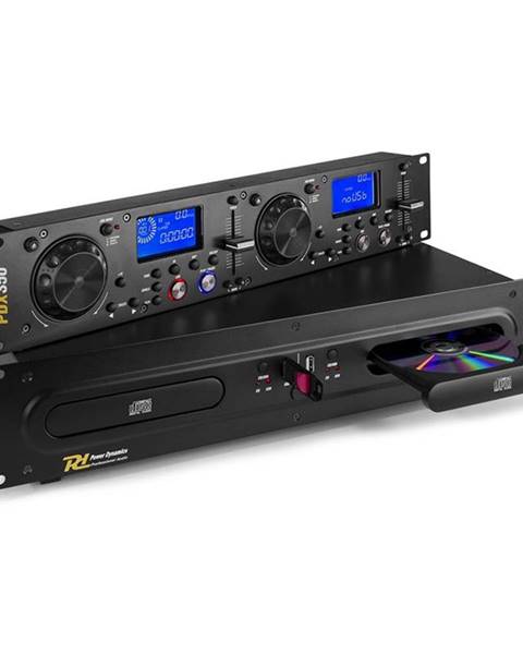 Power Dynamics Power Dynamics PDX350, duální DJ-CD/USB-přehrávač-ovladač, CD/USB/MP3, černý