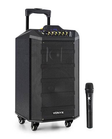 Vonyx VPS10, audio PA systém, 250 W, USB/SD port, bluetooth, 12 V / 4,5 Ah, baterie