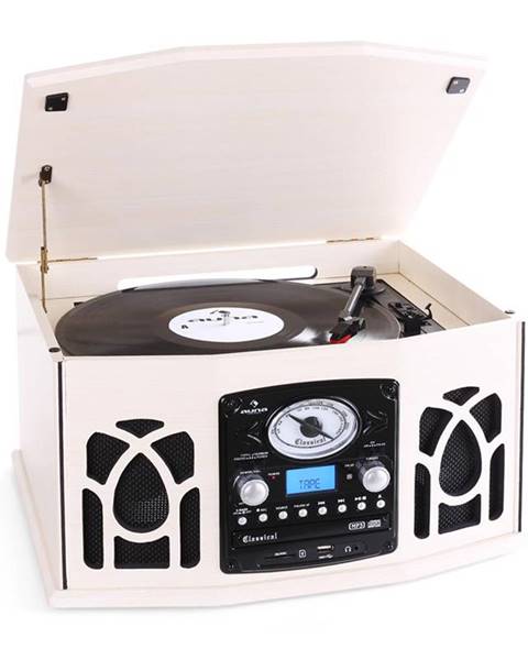 Auna Auna NR-620, stereo zařízení, gramofon, krémové, MP3 záznam