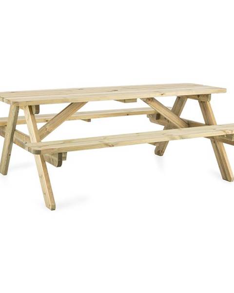 Blumfeldt Blumfeldt Picknicker 180, piknikový stůl, zahradní set, 32 mm, borovicové dřevo