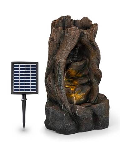 Blumfeldt Magic Tree, solární fontána, 2,8 W, polyresin, 5 hod., Akumulátor, LED osvětlení, vzhled dřeva