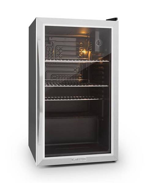 Klarstein Klarstein Beersafe XXL, chladnička s objemem 85 l, energetická třída C, skleněné dveře, nerezová ocel