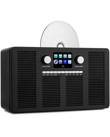 Auna Vertico, internetové rádio s CD přehrávačem, IR / DAB + / FM, BT, 2,4'', HCC, displej