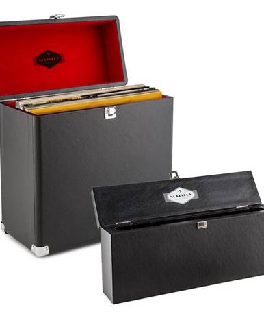 Auna Vinyl Collector odkládací a čistící set kufřík na desky