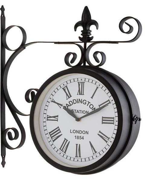 Blumfeldt Blumfeldt Paddington, nástěnné hodiny, staniční hodiny, zahradní hodiny, 41 x 45 x 11 cm, vintage