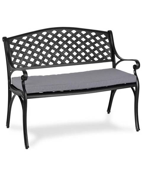 Blumfeldt Blumfeldt Pozzilli BL, zahradní lavička & podložka na sezení, černo/šedá