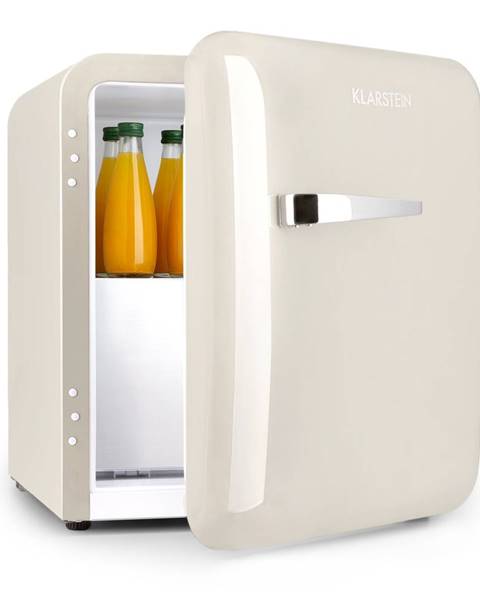 Klarstein Klarstein Audrey, mini chladnička, EEC A+, mrazicí složka, LED, krémová