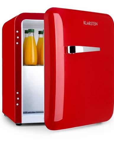 Klarstein Audrey, mini chladnička, EEC A+, mrazicí složka, LED, červená