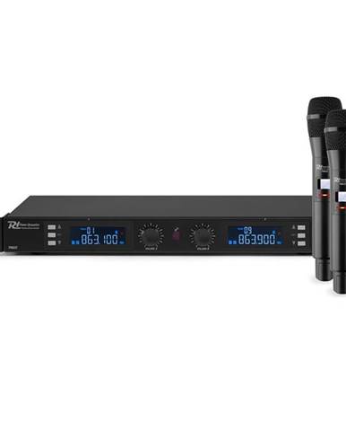 Power Dynamics PD632H 2X, 20 kanálová sada UHF bezdrátových mikrofonů, 2x ruční mikrofon, černá