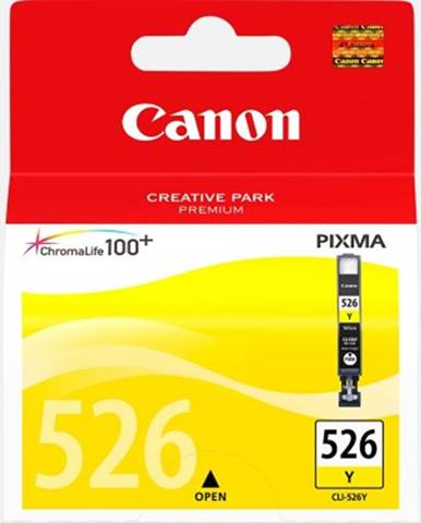 Náplně a tonery - originální cartridge canon cli-526 y, žlutá