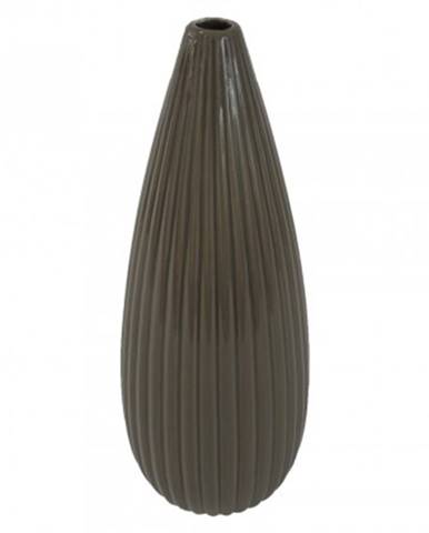 Keramická váza vk34 hnědá lesklá