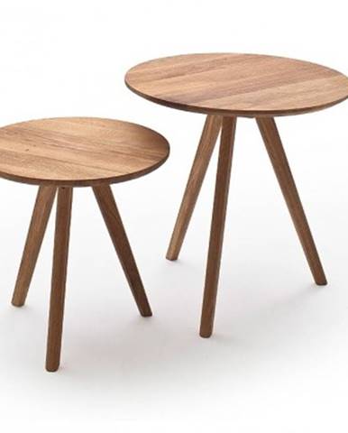 Konfereční stolek - dřevěný konferenční stolek olean - set 2 kusů